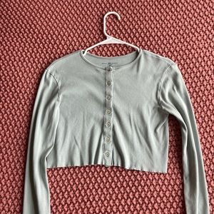 BM sage long sleeve button up